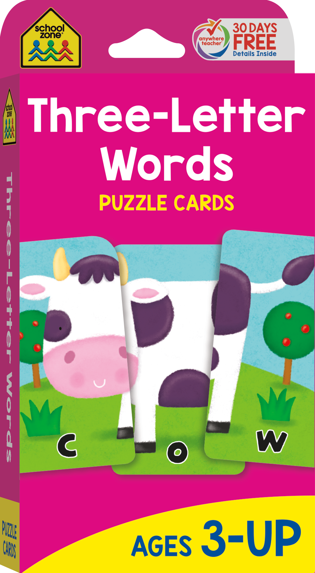 Three-Letter Words Puzzle Cards