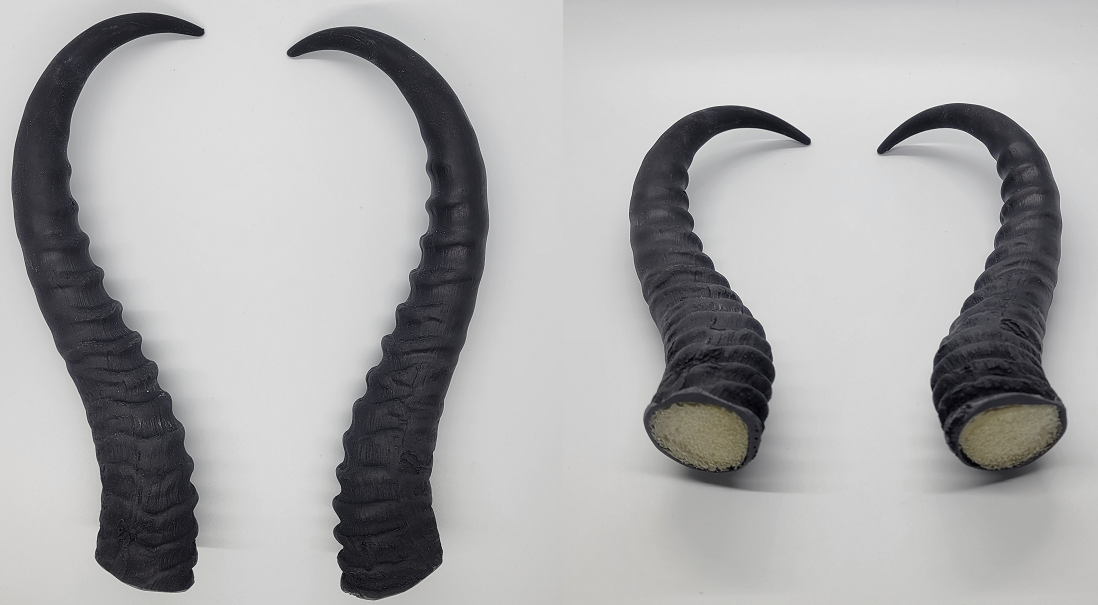 Plastic Opaque Springbok Antelope Horns - Image 11