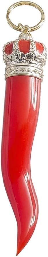 Bella Napoli Italian Luck Horn Keychain - Medium - 5 inches