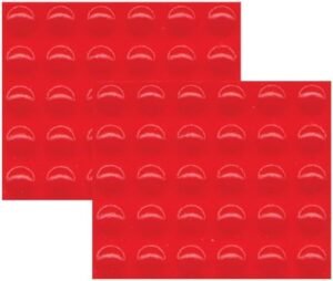 Bump Dots - Medium Round Orange-Red 60-pk