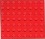 Bump Dots- Round-Flat Top-Fluor Orange-Small-56pk