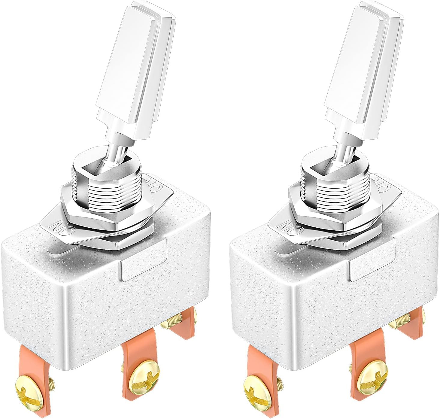 DaierTek ON-Off-ON 3 Position Toggle Switch 50 Amp 12V Heavy Duty 3 Way Toggle Switch SPDT 3 Pin 12 Volt for Automotive Car -2pcs - Image 7