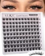 ALICE Lash Clusters Wispy Eyelash Clusters 10-18mm 168pcs Cluster Eyelash Extensions Natural Volume Lash Extensions DIY Individual Lashes with Soft Thin Band