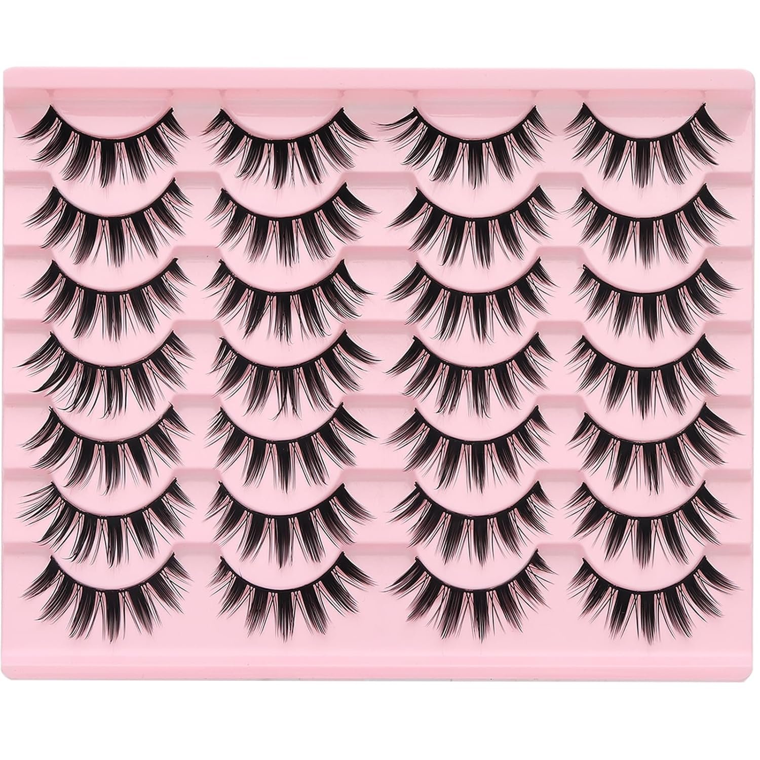 ISOOLU Fairy Lash Clusters Manga Individual Lashes C Curl Wispy Eyelash Clusters WideSpan Eyelash Extension Kit with Lash Bond and Seal Wet-Look Spiky Cluster Lashes (Fairy Kit) - Image 10