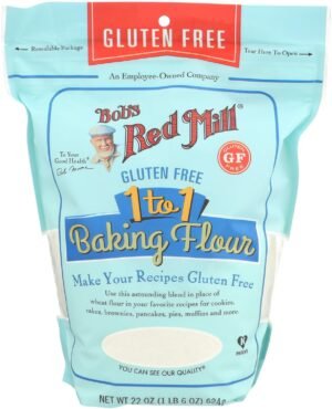 Bob's Red Mill Gluten Free 1 to 1 Baking Flour, 64oz (Pack of 4) - Non GMO, Vegan, Kosher