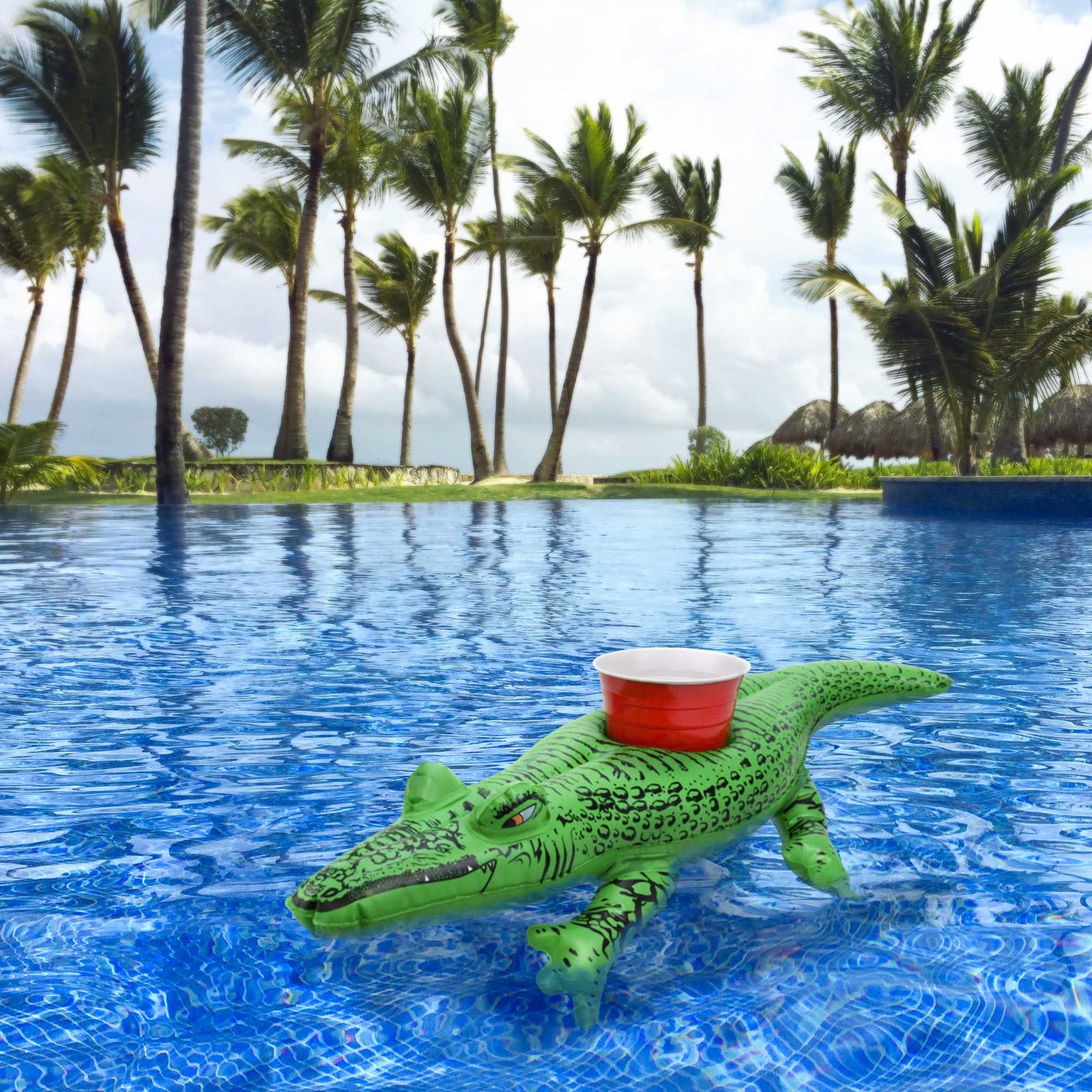 GoFloats Inflatable Drink Holders 3-Pack - Alligator - Image 3