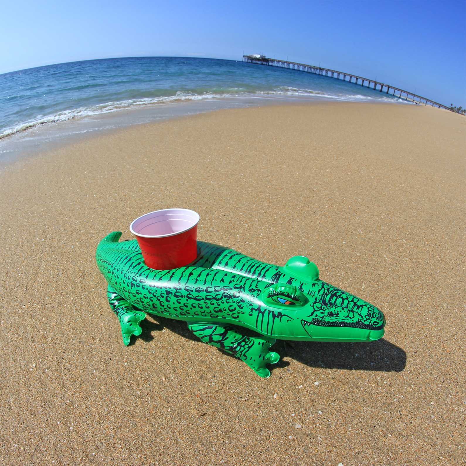 GoFloats Inflatable Drink Holders 3-Pack - Alligator - Image 4