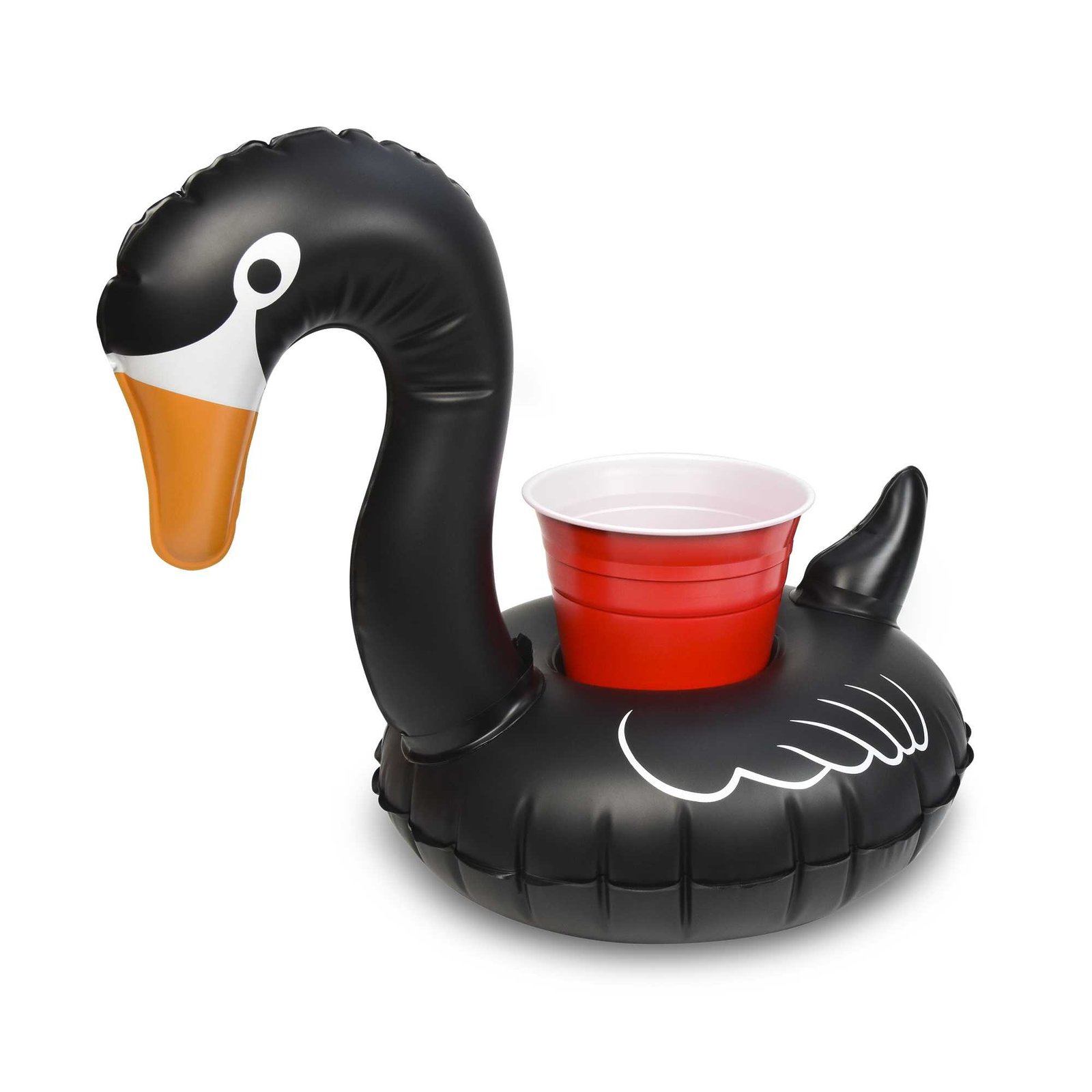 GoFloats Inflatable Drink Holders 3-Pack - Black Swan - Image 2