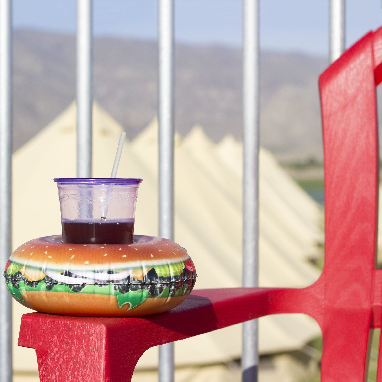 GoFloats Inflatable Drink Holders 3-Pack - Cheeseburger - Image 3