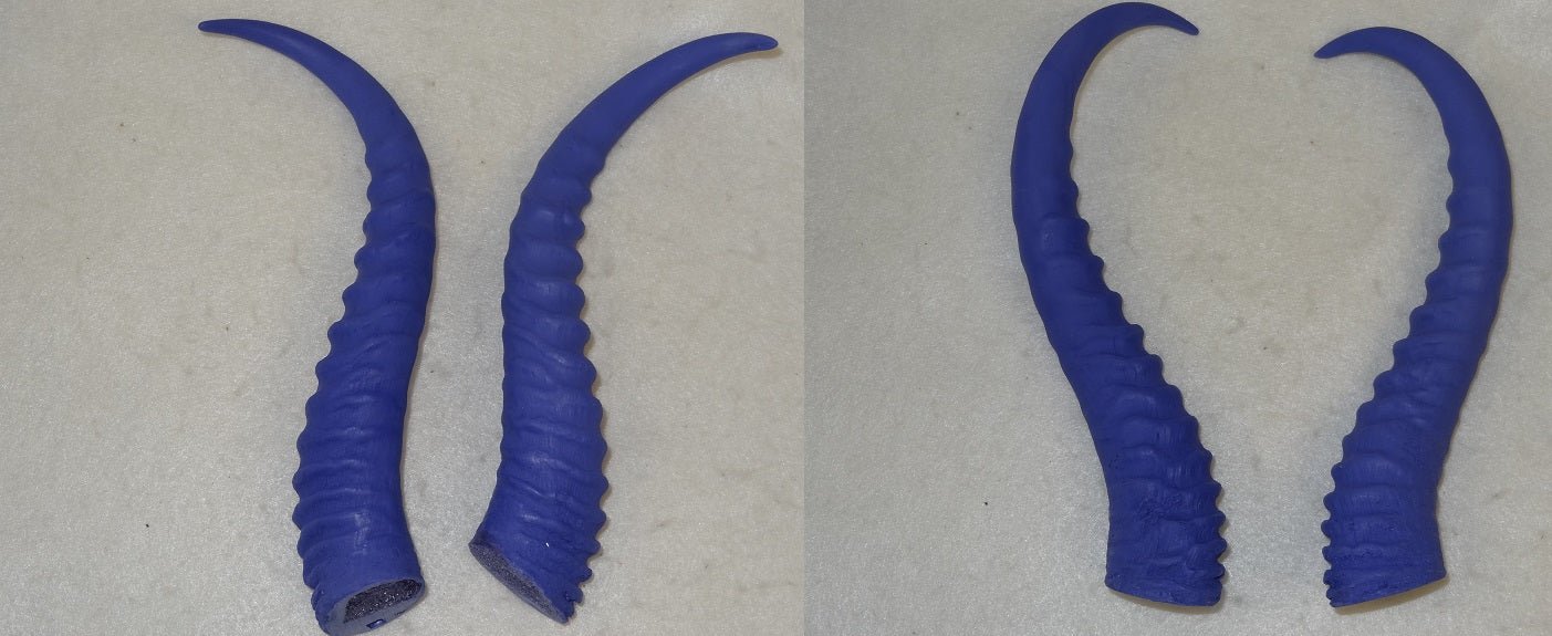 Plastic Opaque Springbok Antelope Horns - Image 9