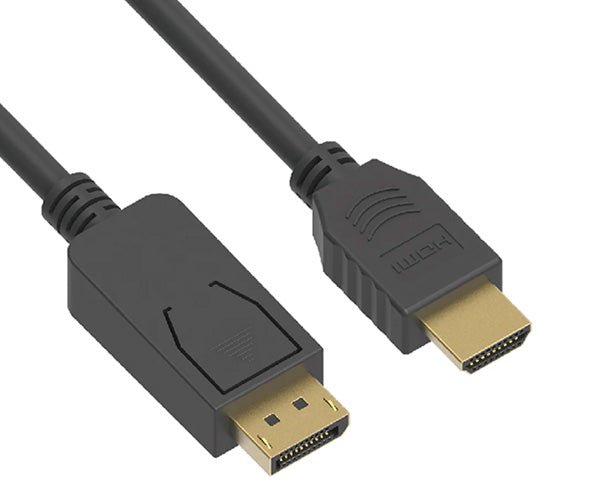 DisplayPort Male to HDMI Male 4K/30Hz 30AWG, 3FT, 6FT, 10FT, 15FT