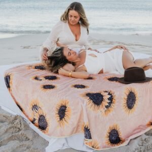 The Sunflower Splash Blanket (2m round)
