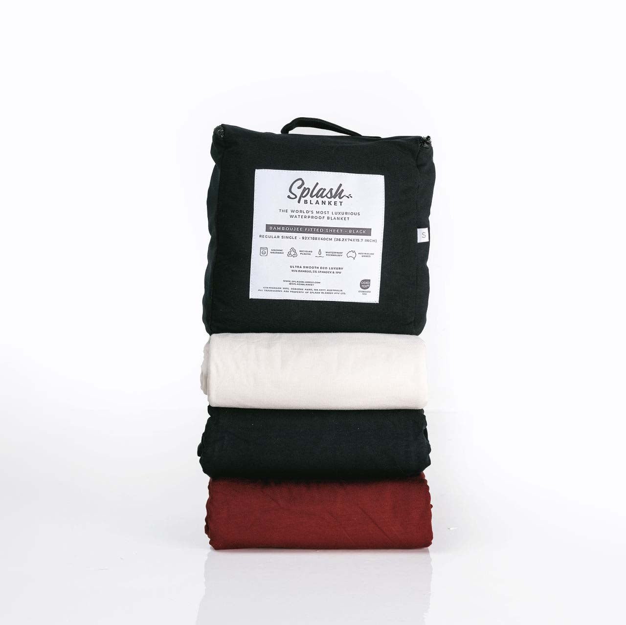 Bamboujee Waterproof Fitted Sheet - Moon Blood - Image 4