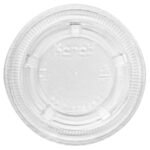 Karat 3.25 - 5.5oz PET Portion Cup Lids - 2,500 ct