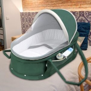 Baby Travel Bassinet Portable Bassinet with 2 in 1 Canopy for Newborn - Light Grey